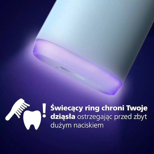 Philips Ηλεκτρική Οδοντόβουρτσα με Αισθητήρα Πίεσης και Θήκη Ταξιδίου HX7406/02 Γαλάζια