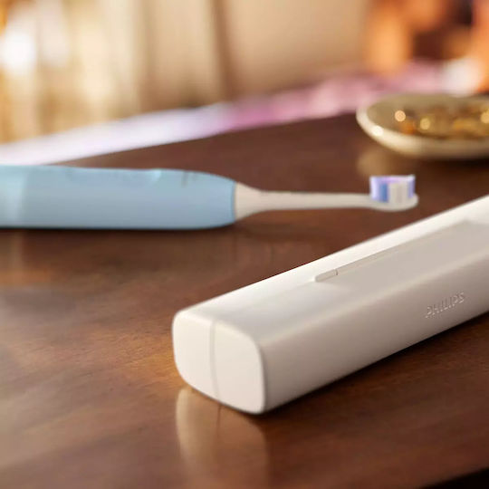 Philips Ηλεκτρική Οδοντόβουρτσα με Αισθητήρα Πίεσης και Θήκη Ταξιδίου HX7406/02 Γαλάζια