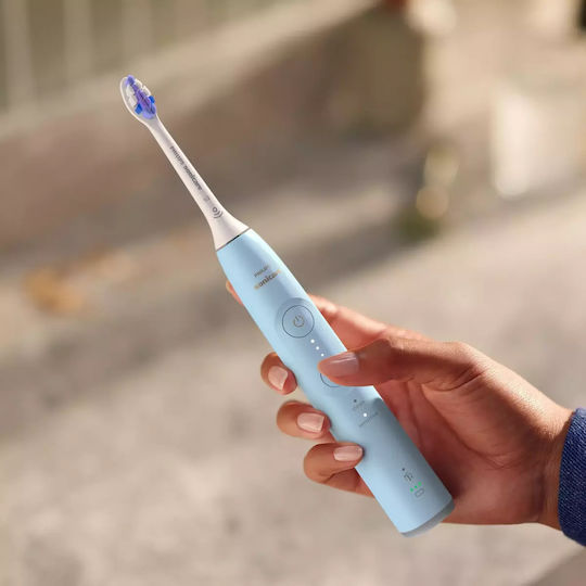 Philips Ηλεκτρική Οδοντόβουρτσα με Αισθητήρα Πίεσης και Θήκη Ταξιδίου HX7406/02 Γαλάζια