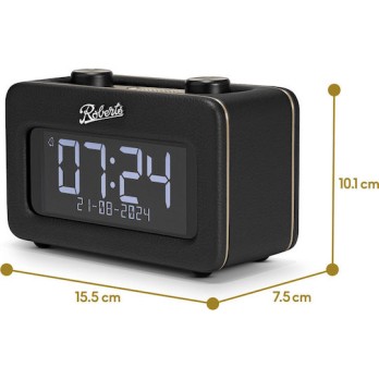 Roberts Revival Rest Φορητό Ραδιόφωνο Επαναφορτιζόμενο DAB+ με Bluetooth Μαύρο