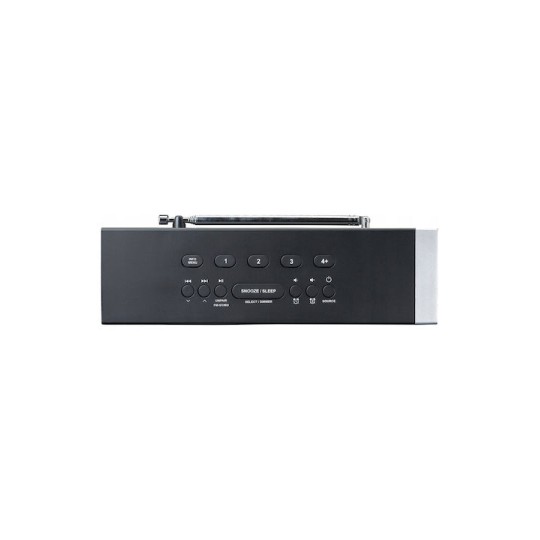 Lenco Dab+ Fm Bluetooth 5.0 Clock Radio Led Display Dual Alarm Black