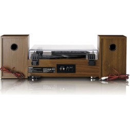 Lenco MC-160WD MC-160WD Πικάπ με Belt Drive, Προενίσχυση και Ενσωματωμένα Ηχεία Wood