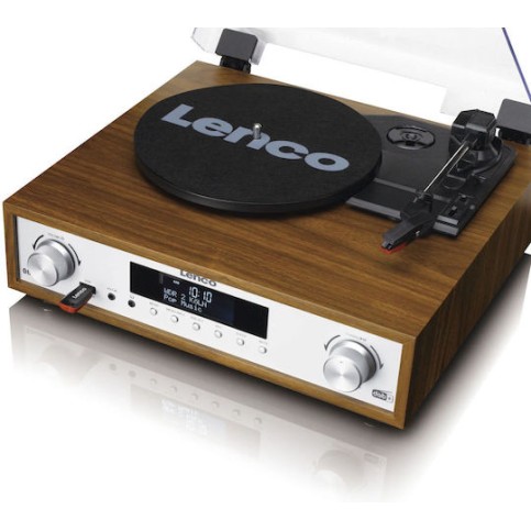 Lenco MC-160WD MC-160WD Πικάπ με Belt Drive, Προενίσχυση και Ενσωματωμένα Ηχεία Wood