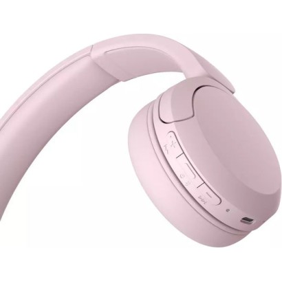 Sony WH-CH520 Ασύρματα Bluetooth On Ear Ακουστικά με 50 ώρες Λειτουργίας και Quick Charge Ροζ