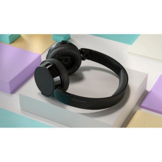 Philips TAH4209 Ασύρματα / Ενσύρματα On Ear Ακουστικά με 55 ώρες Λειτουργίας και Quick Charge Μαύρα