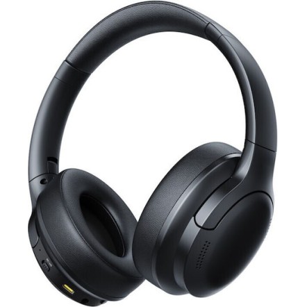 Baseus Bass BH1 Lite Ασύρματα / Ενσύρματα Over Ear Ακουστικά με 80 ώρες Λειτουργίας Μαύρα