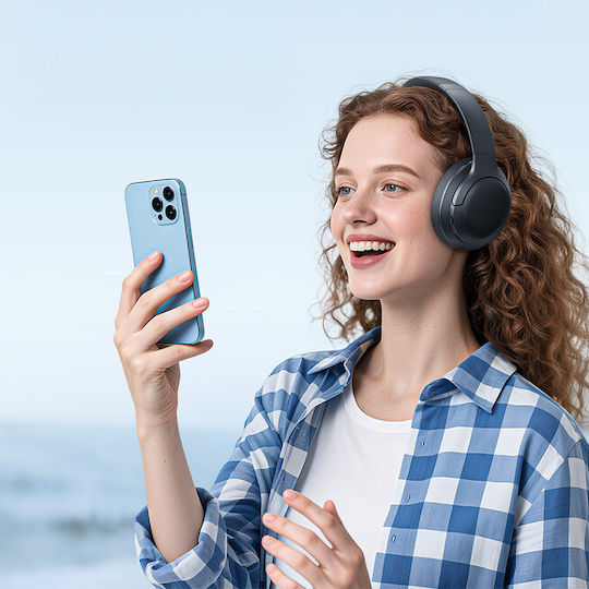 Baseus Bass BH1 Lite Ασύρματα / Ενσύρματα Over Ear Ακουστικά με 80 ώρες Λειτουργίας Μαύρα