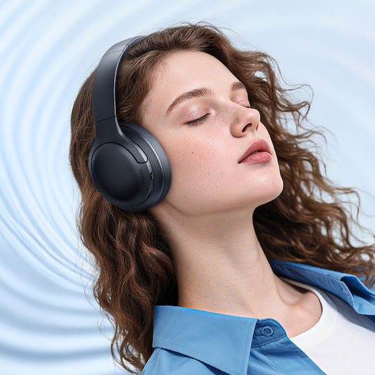 Baseus Bass BH1 Lite Ασύρματα / Ενσύρματα Over Ear Ακουστικά με 80 ώρες Λειτουργίας Μαύρα