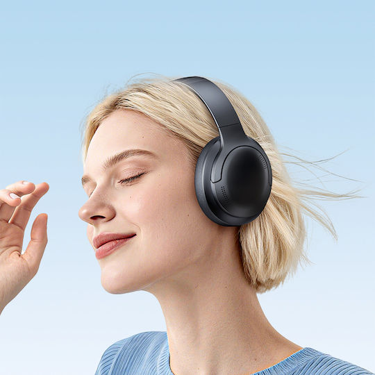 Baseus Bass BH1 Lite Ασύρματα / Ενσύρματα Over Ear Ακουστικά με 80 ώρες Λειτουργίας Μαύρα