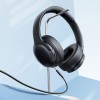 Baseus Bass BH1 Lite Ασύρματα / Ενσύρματα Over Ear Ακουστικά με 80 ώρες Λειτουργίας Μαύρα