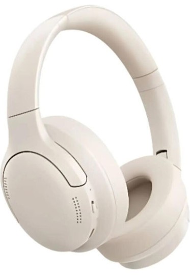 Baseus Bass BH1 Lite Ασύρματα / Ενσύρματα Over Ear Ακουστικά με 80 ώρες Λειτουργίας Λευκά