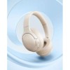 Baseus Bass BH1 Lite Ασύρματα / Ενσύρματα Over Ear Ακουστικά με 80 ώρες Λειτουργίας Λευκά