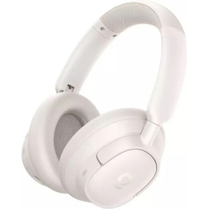 Baseus Bass BH1 NC Ασύρματα Bluetooth Over Ear Ακουστικά με 80 ώρες Λειτουργίας και Quick Charge Starlight Off-White