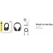 Baseus Bass BH1 NC Ασύρματα Bluetooth Over Ear Ακουστικά με 80 ώρες Λειτουργίας και Quick Charge Starlight Off-White