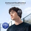 Baseus Bass BH1 NC Ασύρματα Bluetooth Over Ear Ακουστικά με 80 ώρες Λειτουργίας και Quick Charge Cosmic Black