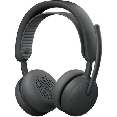 Logitech Zone 2 ES Ασύρματα On Ear Multimedia Ακουστικά με μικρόφωνο και σύνδεση Bluetooth / USB-C σε Γκρι χρώμα