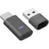 Logitech Zone 2 ES Ασύρματα On Ear Multimedia Ακουστικά με μικρόφωνο και σύνδεση Bluetooth / USB-C σε Γκρι χρώμα