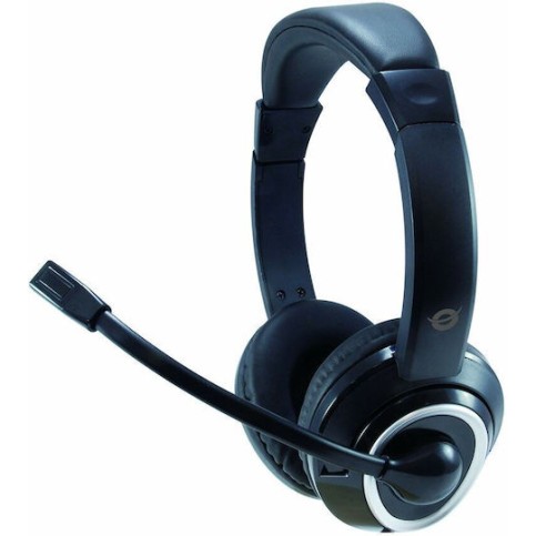 Conceptronic POLONA02BA On Ear Multimedia Ακουστικά με μικροφωνο και σύνδεση 3.5mm Jack