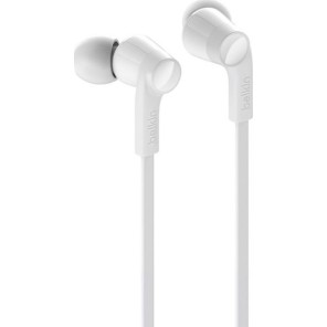 Belkin Rockstar USB-C In-ear Handsfree με Βύσμα USB-C Λευκό
