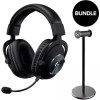 Logitech Pro X 2 Lightspeed & Premium Headset Stand Ασύρματο Over Ear Gaming Headset με σύνδεση 3.5mm / Bluetooth