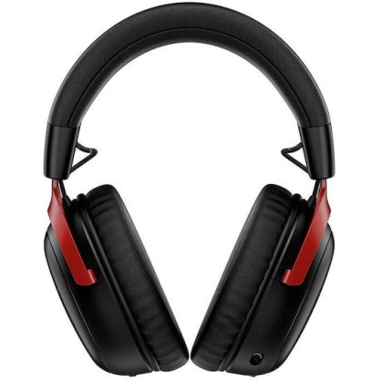 HyperX Cloud III S Ασύρματο Over Ear Gaming Headset με σύνδεση Bluetooth / USB Black/Red for Nintendo Switch / PC / PS5 / PS4
