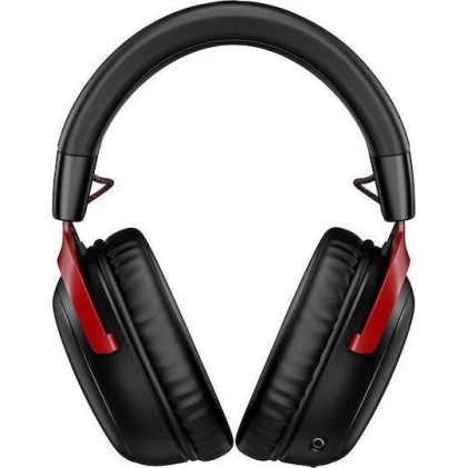 HyperX Cloud III S Ασύρματο Over Ear Gaming Headset με σύνδεση Bluetooth / USB Black/Red for Nintendo Switch / PC / PS5 / PS4