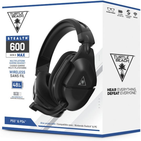 Turtle Beach Stealth 600 Gen 2 MAX Ασύρματο Over Ear Gaming Headset με σύνδεση USB for Nintendo Switch / PC / PS4 / PS5