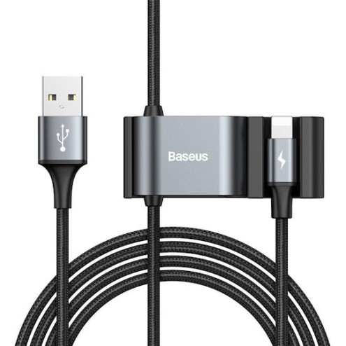Baseus Braided USB to Lightning Cable Μαύρο 1.5m (CALHZ-01)