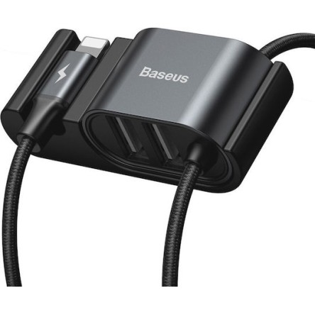 Baseus Braided USB to Lightning Cable Μαύρο 1.5m (CALHZ-01)