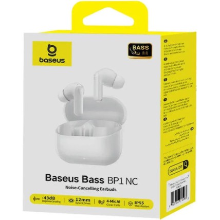 Baseus In-ear Bluetooth Handsfree Ακουστικά Λευκά