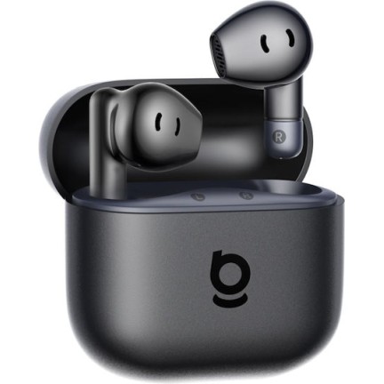 Baseus Bass BS2 Lite In-ear Bluetooth Handsfree Ακουστικά με Αντοχή στον Ιδρώτα και Θήκη Φόρτισης Cosmic Black