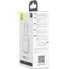 Baseus Bass BS2 Lite In-ear Bluetooth Handsfree Ακουστικά με Αντοχή στον Ιδρώτα και Θήκη Φόρτισης Λευκά