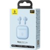 Baseus Bass BS2 Lite In-ear Bluetooth Handsfree Ακουστικά με Αντοχή στον Ιδρώτα και Θήκη Φόρτισης Galaxy Blue