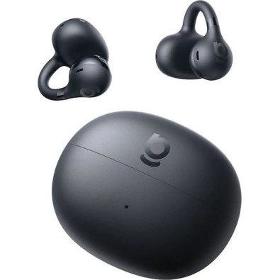 Baseus BC1 Open Ear Bluetooth Handsfree Ακουστικά με Αντοχή στον Ιδρώτα και Θήκη Φόρτισης Μαύρα