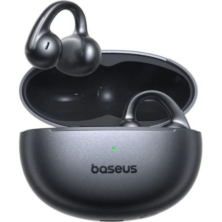 Baseus Bowie MC1 Pro Open Ear Bluetooth Handsfree Ακουστικά με Αντοχή στον Ιδρώτα και Θήκη Φόρτισης Μαύρα