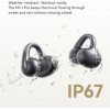 Baseus Bowie MC1 Pro Open Ear Bluetooth Handsfree Ακουστικά με Αντοχή στον Ιδρώτα και Θήκη Φόρτισης Μαύρα
