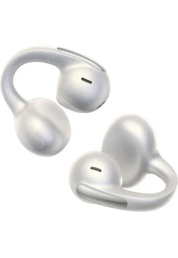 Baseus Bowie MC1 Pro Open Ear Bluetooth Handsfree Ακουστικά με Αντοχή στον Ιδρώτα και Θήκη Φόρτισης Λευκά