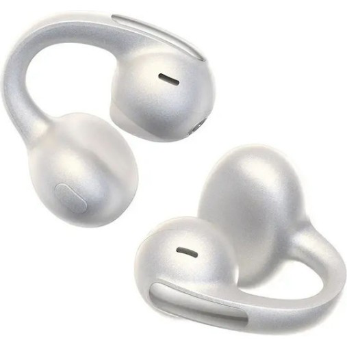Baseus Bowie MC1 Pro Open Ear Bluetooth Handsfree Ακουστικά με Αντοχή στον Ιδρώτα και Θήκη Φόρτισης Λευκά