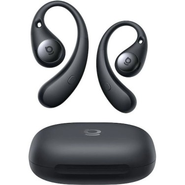 Baseus Eli Sport 2 Open Ear Bluetooth Handsfree Ακουστικά με Αντοχή στον Ιδρώτα και Θήκη Φόρτισης Μαύρα