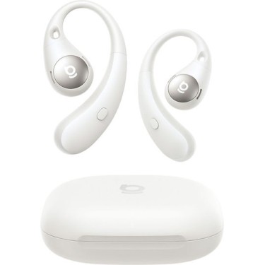 Baseus Eli Sport 2 Open Ear Bluetooth Handsfree Ακουστικά με Αντοχή στον Ιδρώτα και Θήκη Φόρτισης Λευκά
