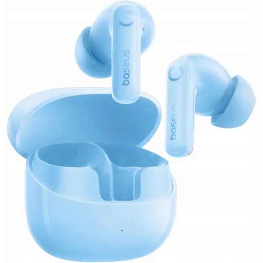Baseus Bass BP1 Pro In-ear Bluetooth Handsfree Ακουστικά με Αντοχή στον Ιδρώτα και Θήκη Φόρτισης Μπλε