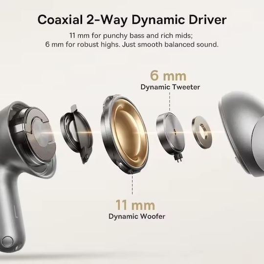 Baseus Bowie MP1 In-ear Bluetooth Handsfree Ακουστικά με Αντοχή στον Ιδρώτα και Θήκη Φόρτισης Cosmic Black