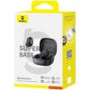Baseus Bass BD1 In-ear Bluetooth Handsfree Ακουστικά με Αντοχή στον Ιδρώτα και Θήκη Φόρτισης Cosmic Black