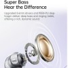 Baseus Bass BD1 In-ear Bluetooth Handsfree Ακουστικά με Αντοχή στον Ιδρώτα και Θήκη Φόρτισης Cosmic Black
