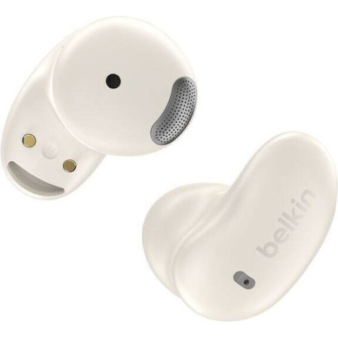 Belkin SoundForm Anywhere Earbud Bluetooth Handsfree Ακουστικά με Αντοχή στον Ιδρώτα και Θήκη Φόρτισης Λευκά