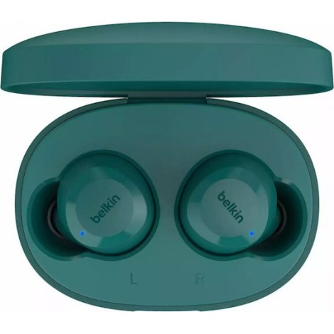 Belkin Soundform Bolt Earbud Bluetooth Handsfree Ακουστικά με Αντοχή στον Ιδρώτα και Θήκη Φόρτισης Teal