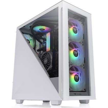 Thermaltake Divider 300 TG ARGB Gaming Midi Tower Κουτί Υπολογιστή με Πλαϊνό Παράθυρο Snow