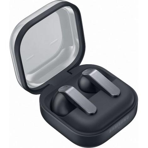 Samsung Galaxy Buds4 Bluetooth Handsfree Ακουστικά με Αντοχή στον Ιδρώτα και Θήκη Φόρτισης Μαύρα