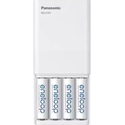 Panasonic Eneloop Smart Plus BQ-CC87 USB Φορτιστής 4 Μπαταριών Ni-MH Μεγέθους AA/AAA σε Λευκό χρώμα