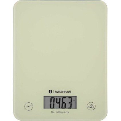 Zassenhaus Balance Ψηφιακή Ζυγαριά Κουζίνας έως 5kg Cool Cream